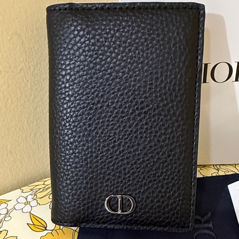 GWP ITEM 📣 Dior Men’s wallet Black Leather Dior Wallet Men’s Dior Gift wallet - Picture 2 of 10